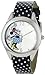 Disney Women's MN1039 Minnie Mouse Silver-Tone Watch with Interchangeable Faux Leather Band