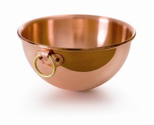 Mauviel M'Passion 2191.26 Copper 10-Inch/4.6L/4.9-Quart Egg White Bowl with Ring