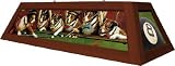 Pool Table Light Box Style Pool Dogs Mahogany Stain