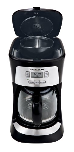 Black & Decker 12-Cup Programmable Coffee Maker, Black