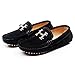 Shenn Children's Cute Buckle Suede Leather Loafers Shoes 88818