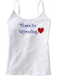 MADE IN WYOMING - State Series - White Women's / Girls Camisole (Girlie / Babydoll)