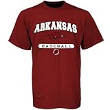 Russell Arkansas Razorbacks Cardinal Baseball T-shirt