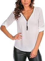 Bleu Marine Blusa Mylene (Blanco)