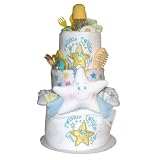 3 Tier Counting Sheep Baby Diaper Cake
