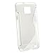 eForCity® Frost Clear White S Shape TPU Cover Case Compatible with Samsung© Galaxy S2 i9100 SII S II