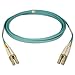 Tripp Lite 10Gb Duplex Multimode 50/125 OM3 LSZH Fiber Patch Cable (LC/LC) - Aqua, 3M (10-ft.)(N820-03M)