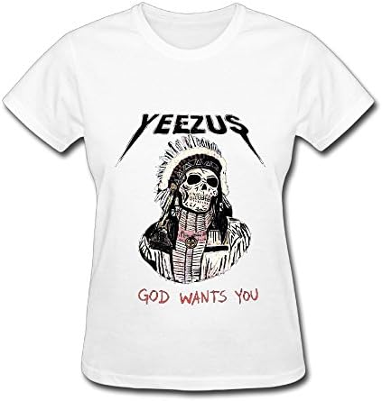 Yeezus God Want You Tour 2016 Kanye West T Shirt For Women White