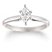 14k Choice of White or Yellow Gold Marquise Solitaire Diamond Engagement Ring (1/2 ct, H-I Color,  SI2-I1 Clarity)