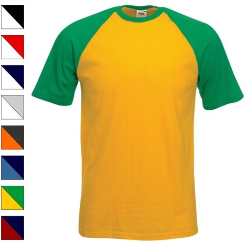 SkateSlime Baseball Cotton T-Shirt - Steel Blue / Navy Small (35-37)