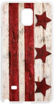 SamSung Galaxy Note4 Case - Wood Pattern Tennessee State Flag SamSung Galaxy Note4 Case Cover Laser Technology Rubber Sides Shell