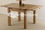 3ft x 3ft Solid Oak Extending Dining Table (Seats up to 6 people Extended)