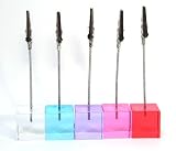Produkt-Bild: Hab & Gut (croco-p2) 5 Kartenhalter W&uuml;rfel transparent Acryl (5er Set)