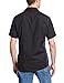 Dickies Occupational Workwear LS524BKCH 4XL Polyester/Cotton Men's Short Sleeve Industrial Color Block Shirt, 4X-Large, Black/Dark Charcoal