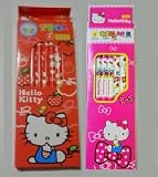 Set of Red&pink (Total 2 Pack) Hello Kitty School Supplies Pencil