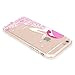 iPhone 6 Case, iPhone 6s Case, JAHOLAN Amusing Whimsical Designs Clear TPU Soft Case Rubber Silicone Skin Cover for Normal 4.7 inches iPhone 6/6s - Blossomy Pink Floral Girl