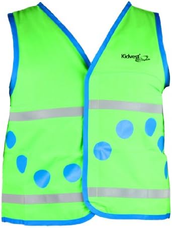 Kidvest Reflective Vest (Hi-Visibility Citron Green, X-Small)
