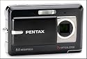Pentax Optio Z10 Digitalkamera (8 Megapixel, 7-fach opt. Zoom, 2,5" Display) in silber