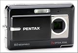 Pentax Optio Z10 Digitalkamera (8 Megapixel, 7-fach opt. Zoom, 2,5 Display) in silber