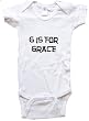 G IS FOR GRACE / Hurry Up - Name-series - White or Pink Onesie / Baby T-shirt