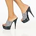 COVERGIRL-601C, Color: B&W Checkers/Black, Women's Size 7 (US)