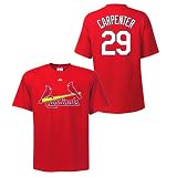 St. Louis Cardinals Chris Carpenter Player Name & Number T-Shirt by Majestic AthleticMedium