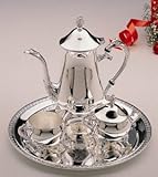 IMAGE OF 4 PIECE COFFEE SERVICE - 4 PIECE SILVER PLATED COFFEE SERVICE