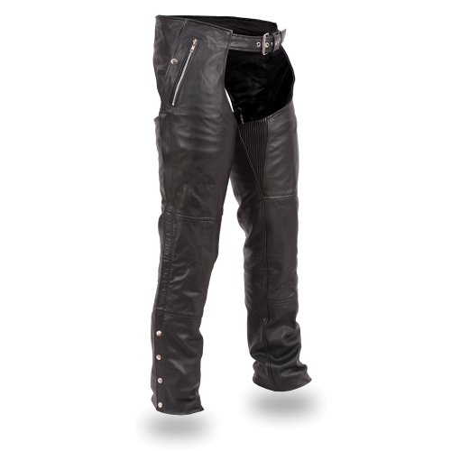 First Mfg Unisex Double Deep Pocket Thermal Chap (2X, Black)