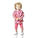 Bumkins Waterproof Sleeved Bib, Pink Fizz