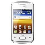 Samsung GT-S6102 Galaxy Y Duos Dual SIM Smartphone with Bluetooth, Wi-Fi, Android OS, HSDPA 850 / 2100 - Unlocked Phone - No Warranty - White