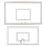 FT230 First Team 60in x 36in Tempered Glass Basketball Backboard