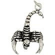 Skull Scorpion - Pendant Necklace Sterling Silver