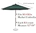 Formosa Covers 9ft 8 Ribs Patio Umbrella Replacement Canopy Market Umbrella Top (Canopy Only) (Avocado Lime Green)