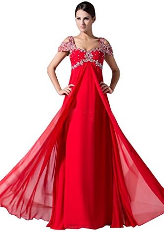 Xiangyun Women's Rhinestone Chiffon Maternity Formal Evening Prom Dress (10)