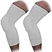 COOLOMG Basketball Knee Pads Youth Kids Adult Football Protective Padded Knee Compression Sleeves White L