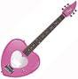 Daisy Rock Debutante Heartbreaker Short Scale Pink Heart Electric Guitar