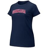 Nike Gonzaga Bulldogs Navy Blue Ladies Arch Crew T-shirt