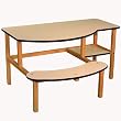 Grade School Buddy Computer Desk in White Finish By Wild Zoo