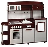 Guidecraft All-In-One Modern Kitchen Playset | kidkraft espresso kitchen