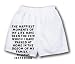 White Boxer Short with The happiest moments of my life have been the few which I have...