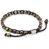 M.Cohen Black Wax Cord With Silver And Brass C