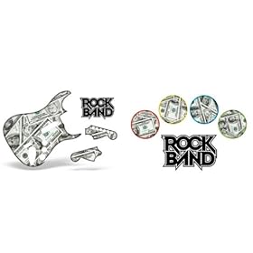 Rock Band Drum, Guitar Skin Combo, Fits Xbox 360 / PS3/2 Rockband - Big Ballin