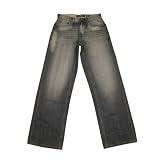 Marc Ecko - Ecko Unlimited Mens Washed Dark Blue Baggy Fit Jeans