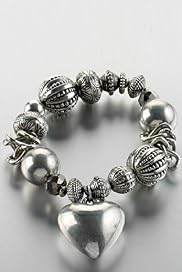 Per Una Assorted Bauble & Heart Bead Bracelet