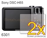 2x Sony CyberShot DSC-H55 DSC-HX5V Digital Camera Premium Clear LCD Screen Protector, no cutting is required! Exact fit and satisfaction guaranteed!