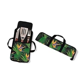 Two Dogs BBQ Utensil Set- Bird of Paradise from Dog Accessories
