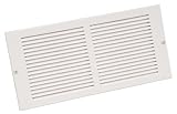 Imperial Manufacturing RG0341 10 inch x 4 inch White Sidewall Grille