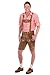 Bavarian Traditional Leather Trousers Lederhosen with Suspenders Lightbrown