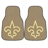 New Orleans Saints Printed Carpet Car Mat 2 Piece Set