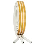Tesa Draught Excluder D Profile, White, 6 m